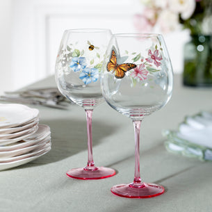 Butterfly Meadow Pink Decal Balloon, Set of 4