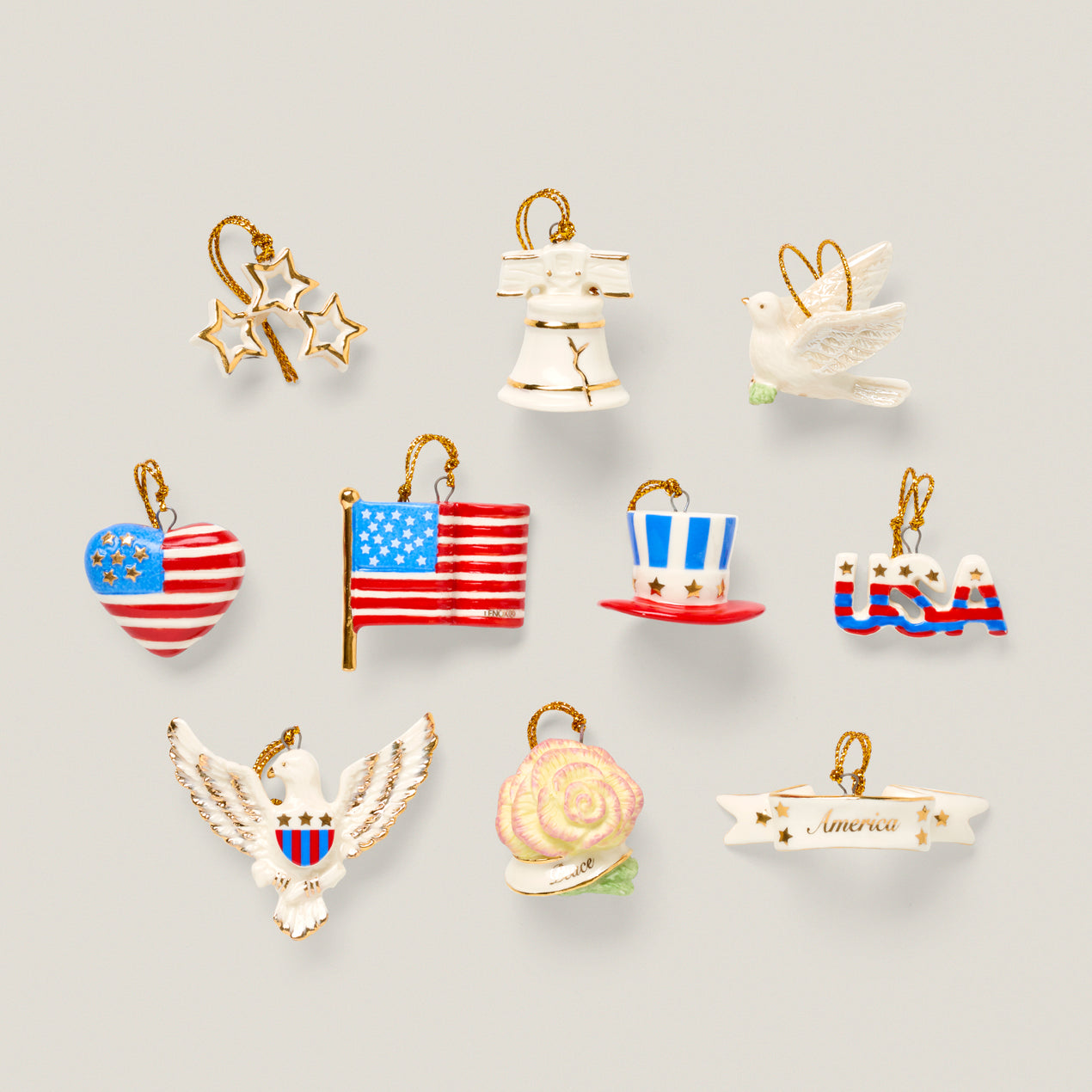 Tree of Independence 10-Piece Mini Ornament Set – Lenox Corporation