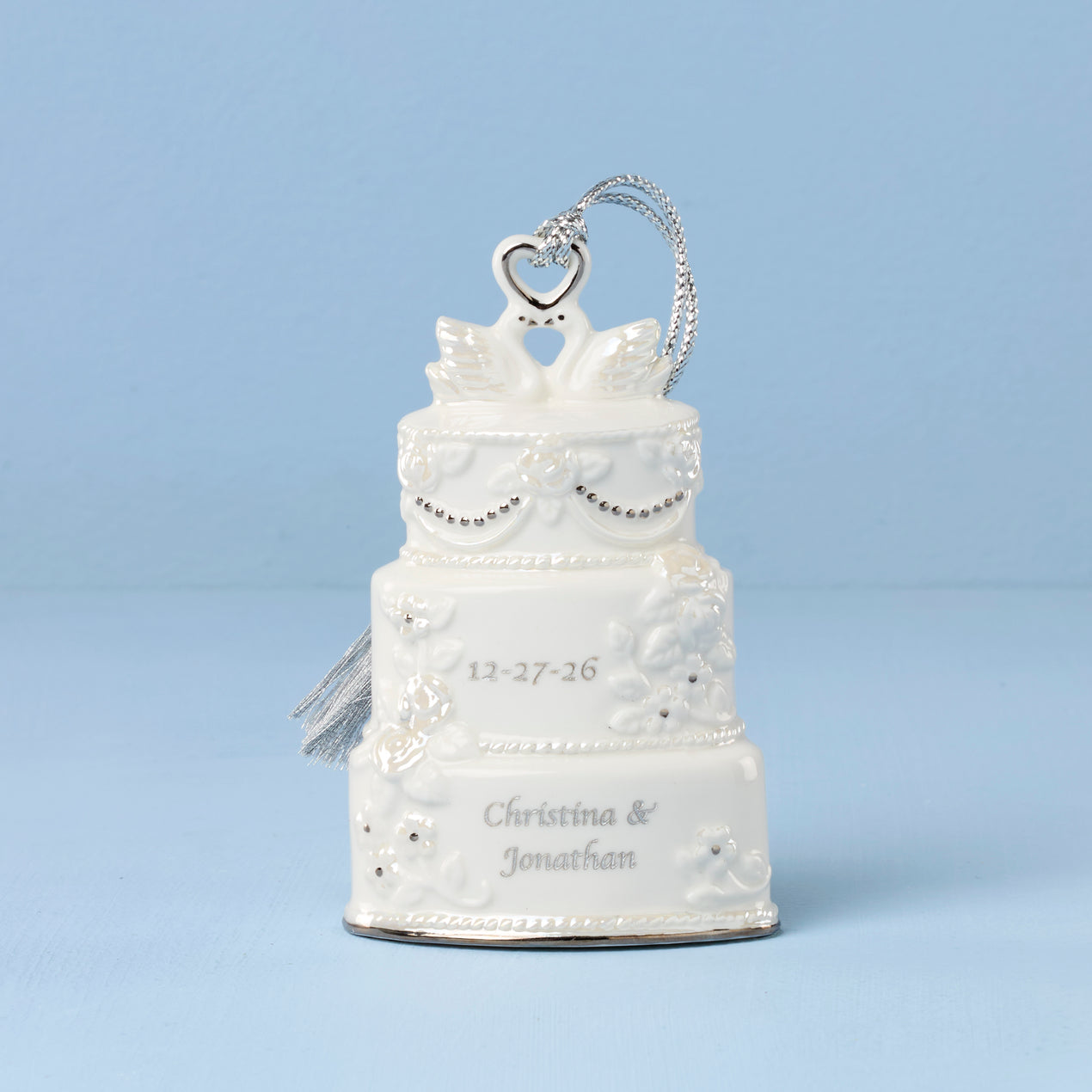 Personalized Celebrate Love Wedding Cake Ornament – Lenox Corporation