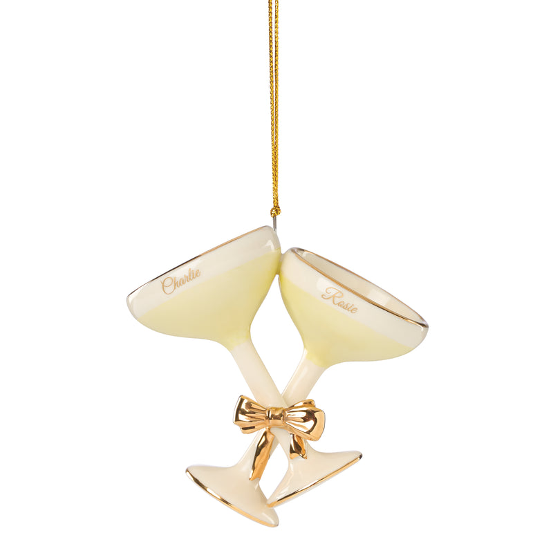 PZ Champagne Glasses Ornament