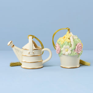 Personalized Forever Friends Flower Pot & Watering Can Ornament