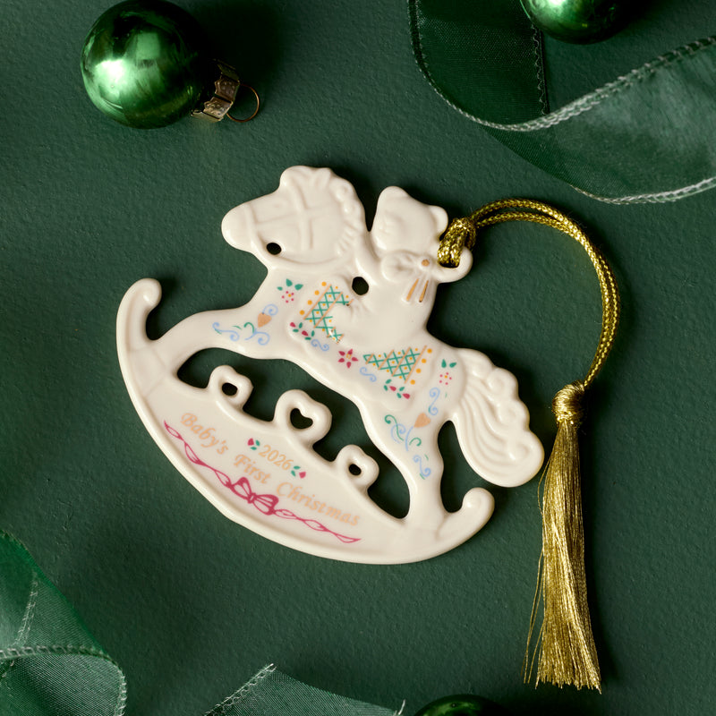 Baby's 1st Christmas Rocking Horse Ornament