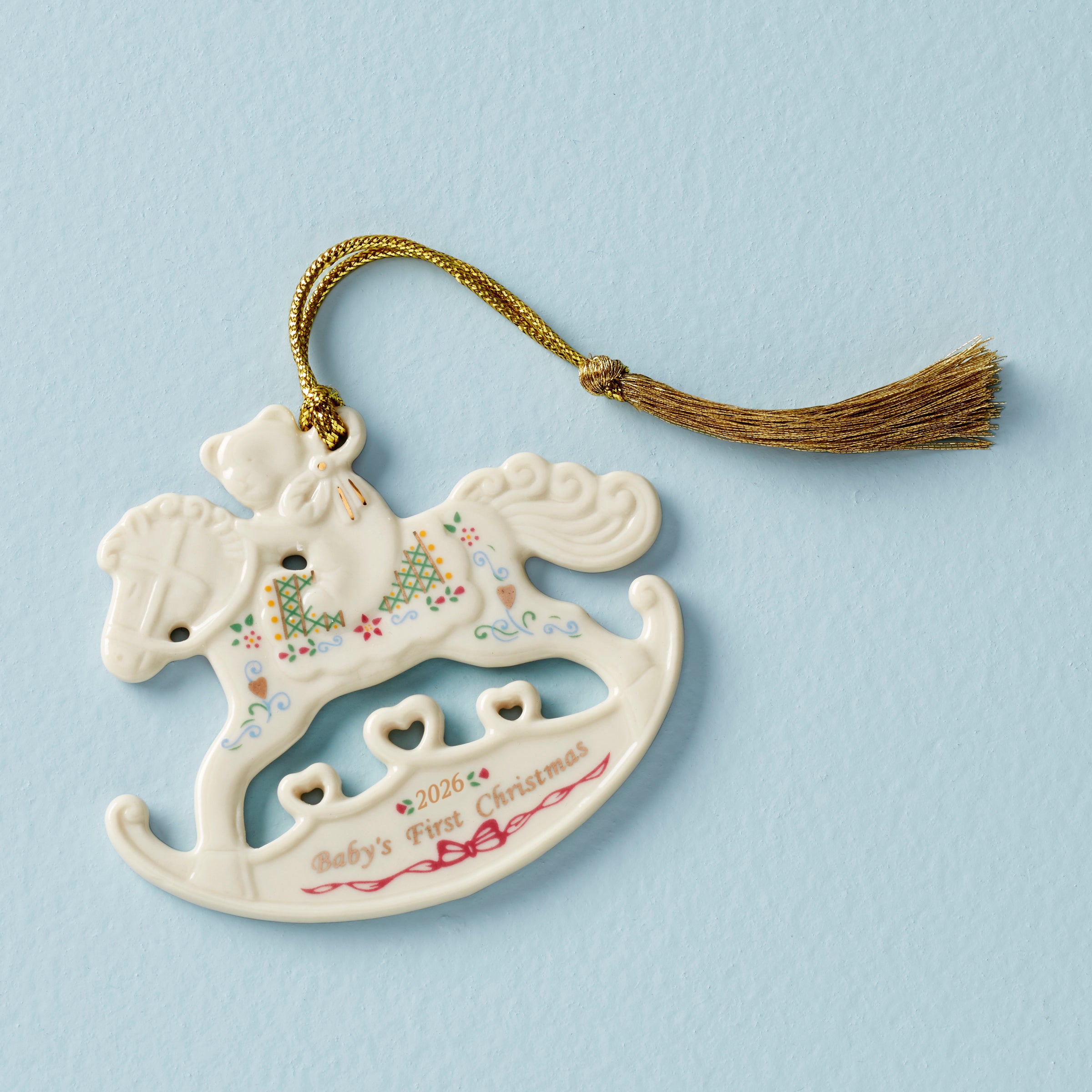 2026 Baby's 1st Christmas Rocking Horse Ornament – Lenox Corporation