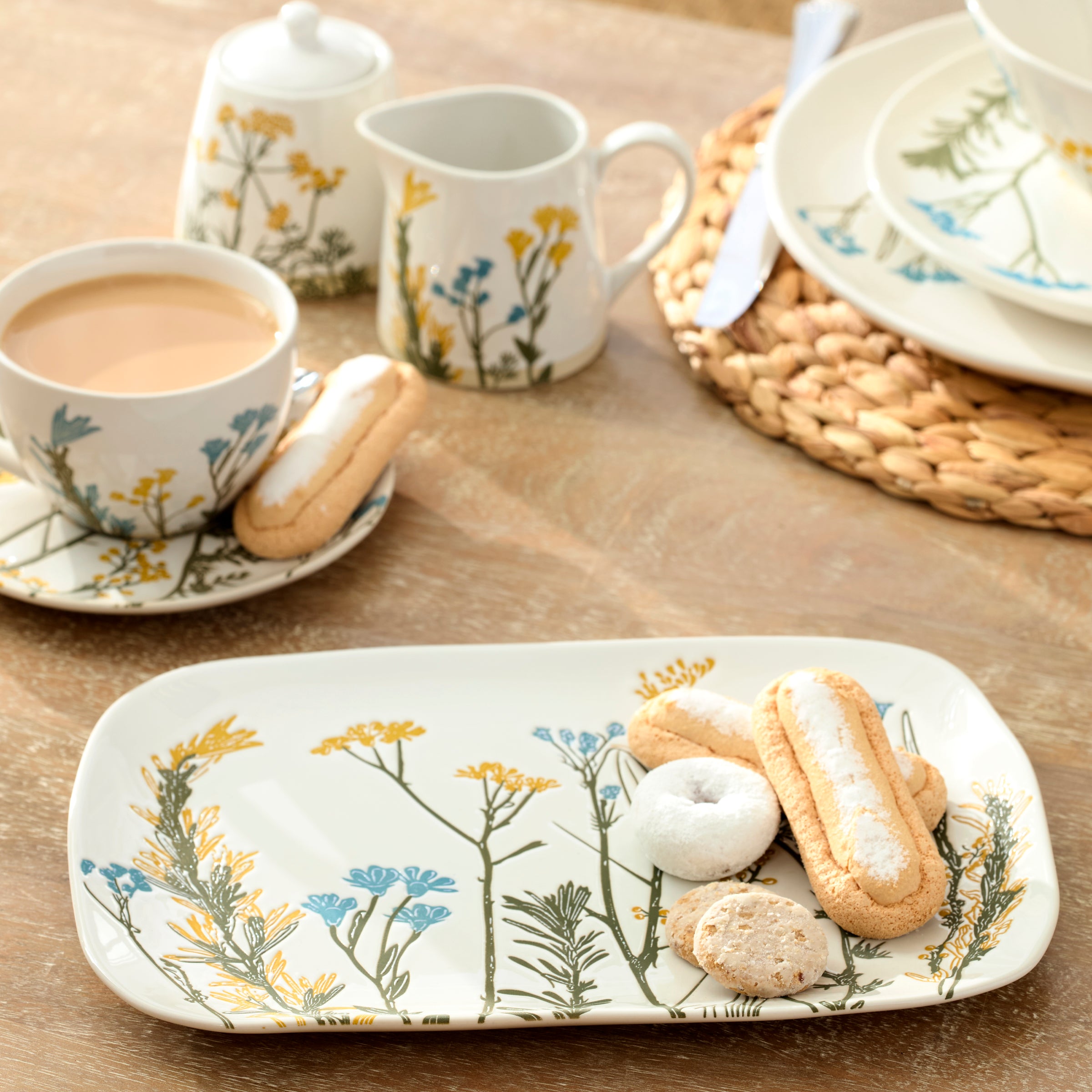 未使用 LENOX 21cmプレート6枚　テーブルコーディネート　お祝い Wildflowers Hors D'Oeuvres Tray – Lenox Corporation
