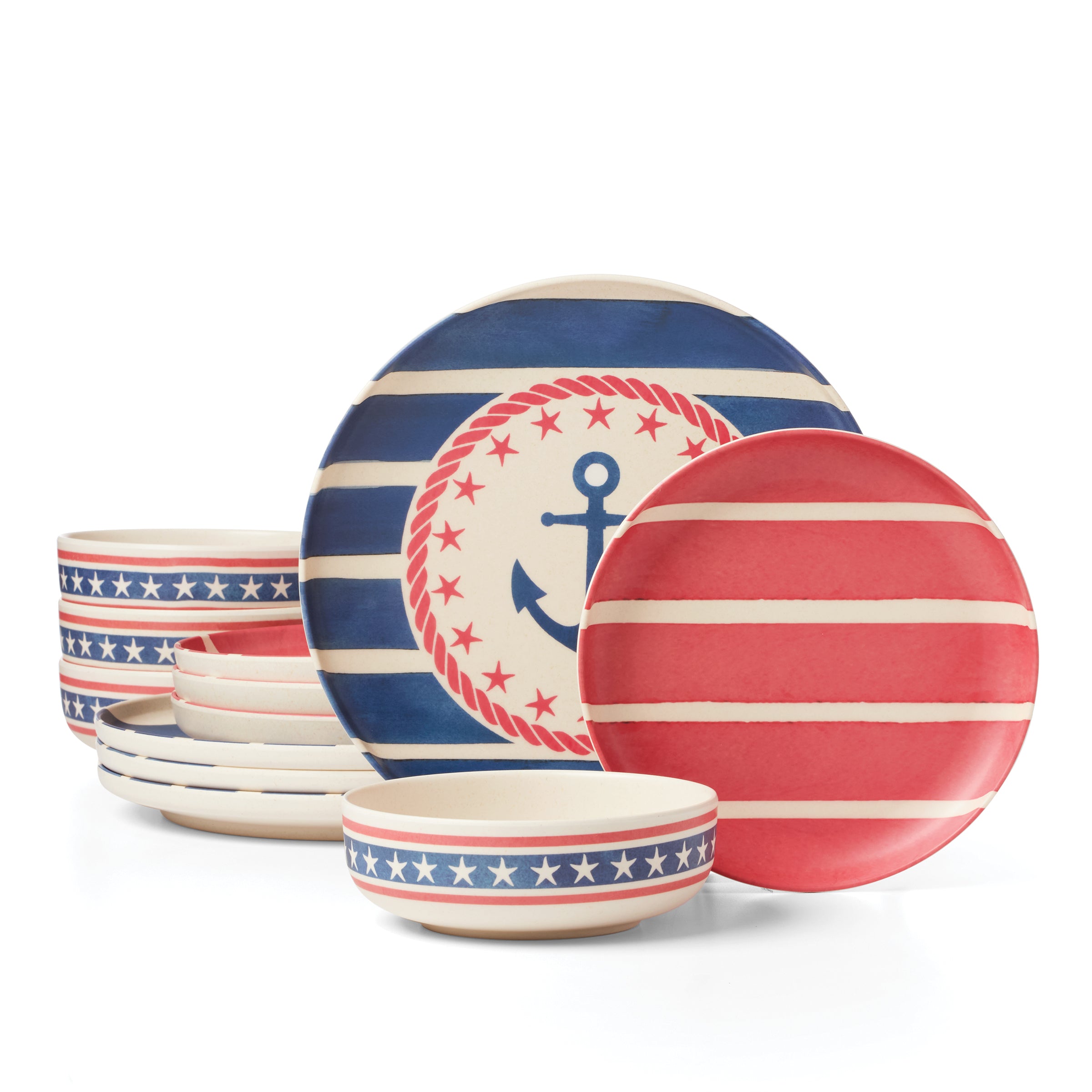 emSHINee WORLDVII IIITAEMIN グッズ6点セット 24 Seven Melamine, Aweigh We Go 12-Piece Dinnerware Set – Lenox