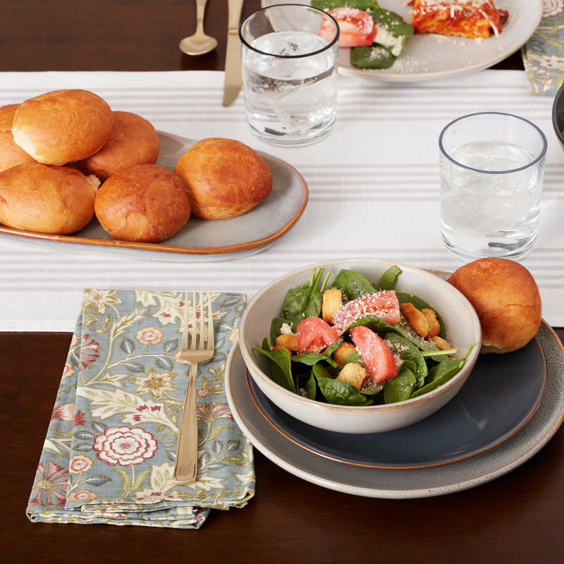 Organic Shades Gray 12 Piece Dinnerware Set