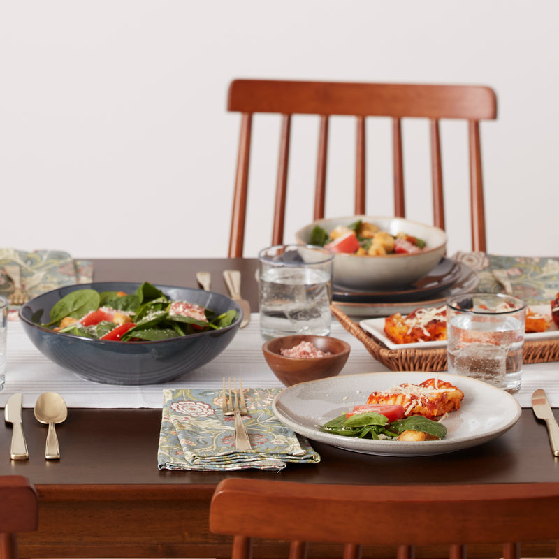 Organic Shades Gray 12 Piece Dinnerware Set