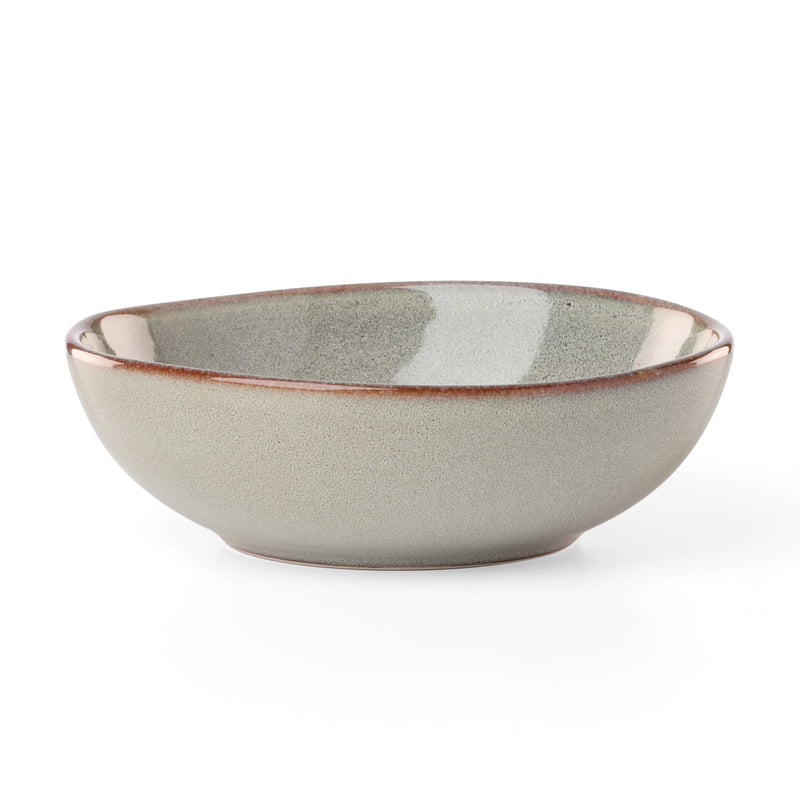 Organic Shades Gray 12 Piece Dinnerware Set
