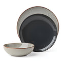 Organic Shades Gray 12 Piece Dinnerware Set