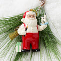 African American Santa Workshop Ornament