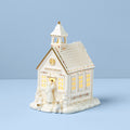 Mistletoe Park School House Lit Figurine