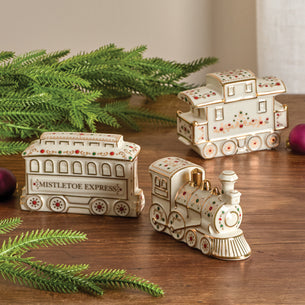 Mistletoe Park Train 3 Piece Figurine