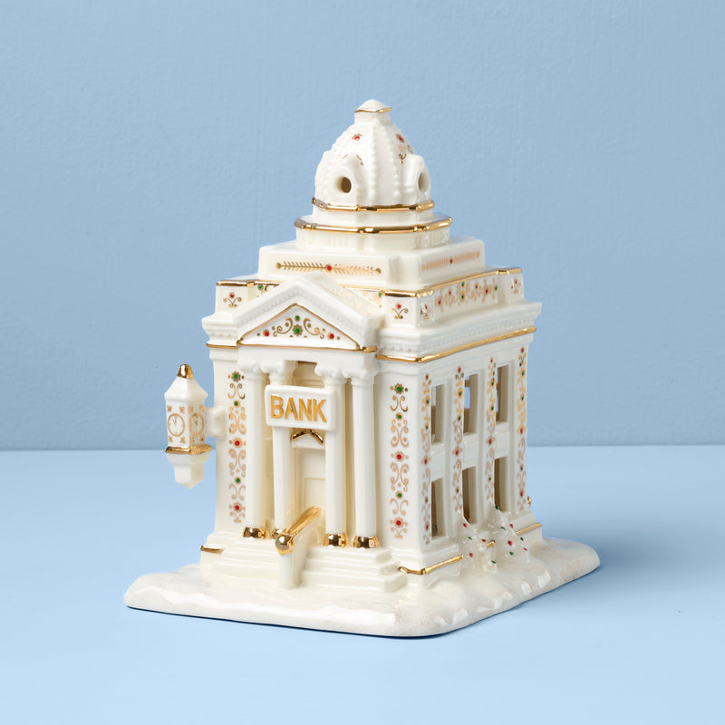 Mistletoe Park Bank Lit Figurine
