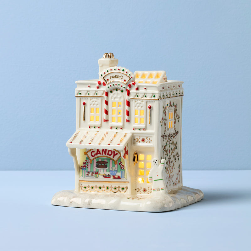 Mistletoe Park Candy Shoppe Lit Figurine