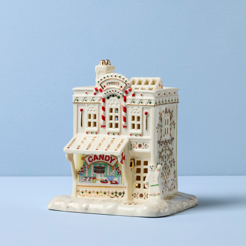 Mistletoe Park Candy Shoppe Lit Figurine