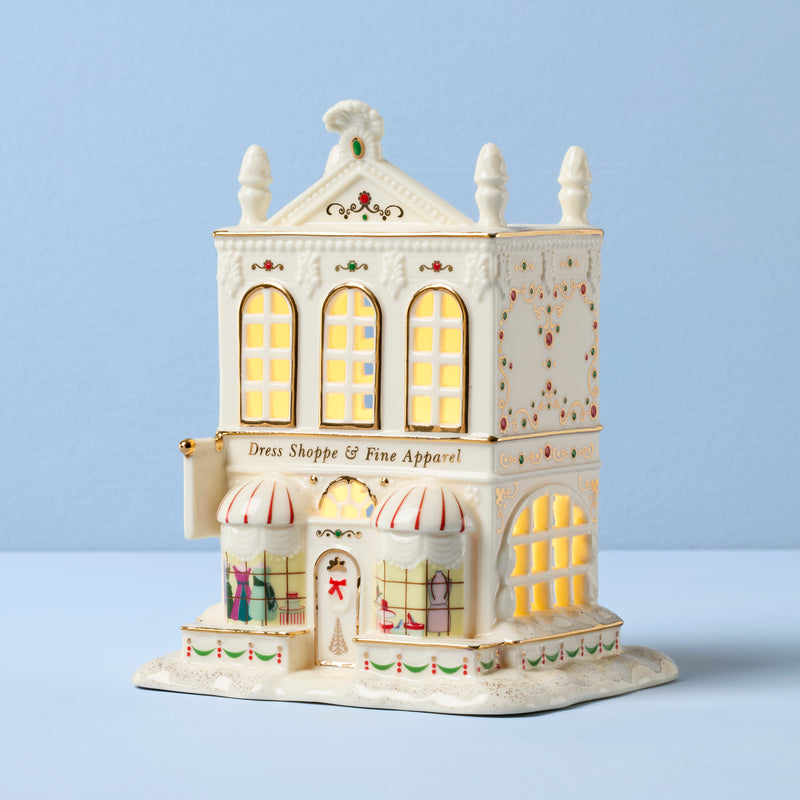Mistletoe Park Dress Shoppe Lit Figurine