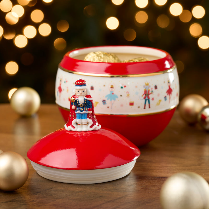 Nutcracker Ballet Covered Candy Jar