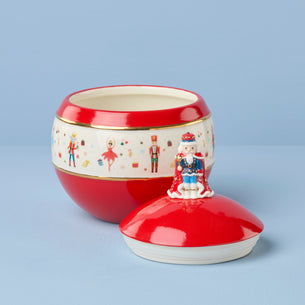 Nutcracker Ballet Covered Candy Jar