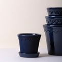 DTOC KOBENHAVNER GLAZED SAPP BLUE POT SET 16CM