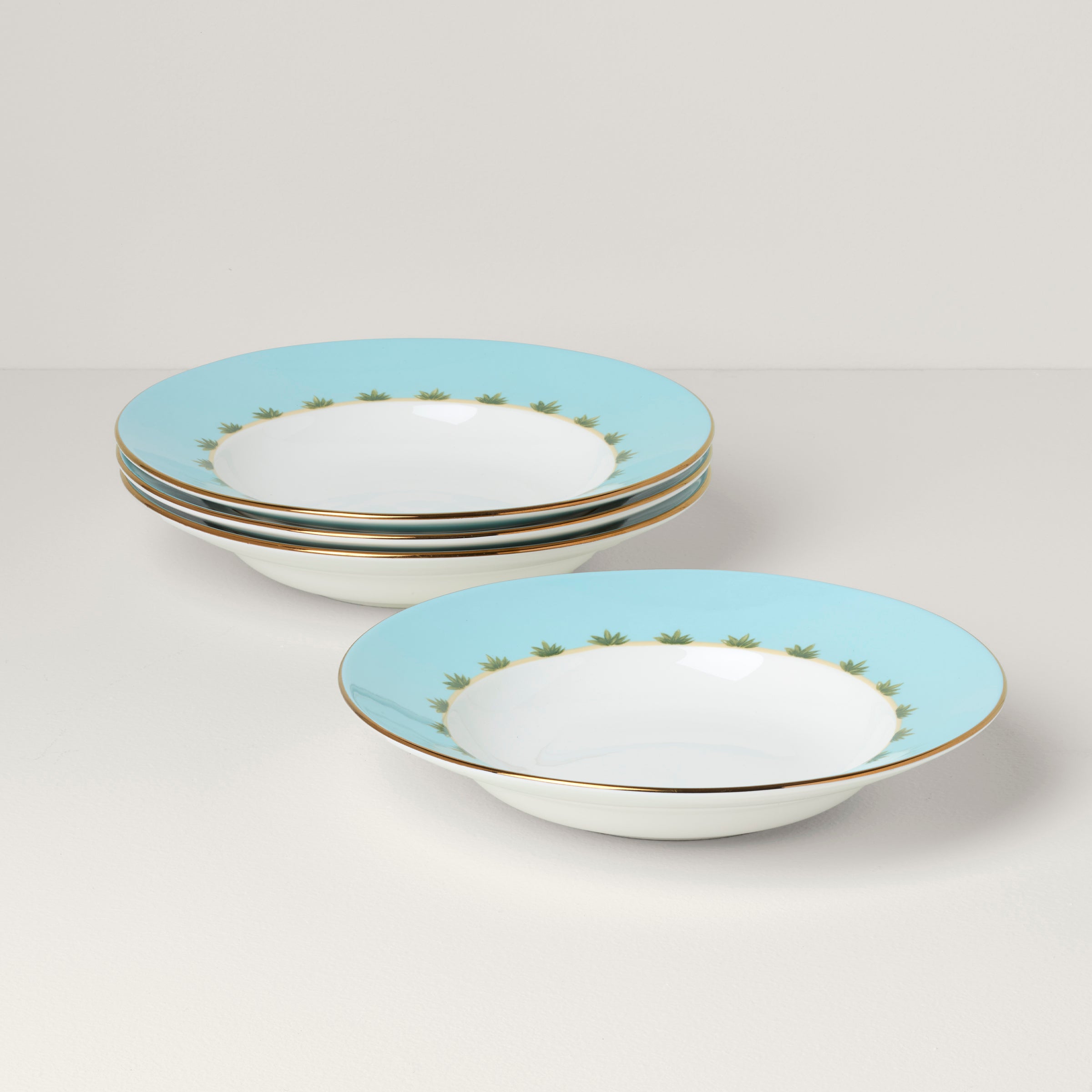 British Colonial Tradewinds Rimmed Soup Bowls, Set of 4 – Lenox