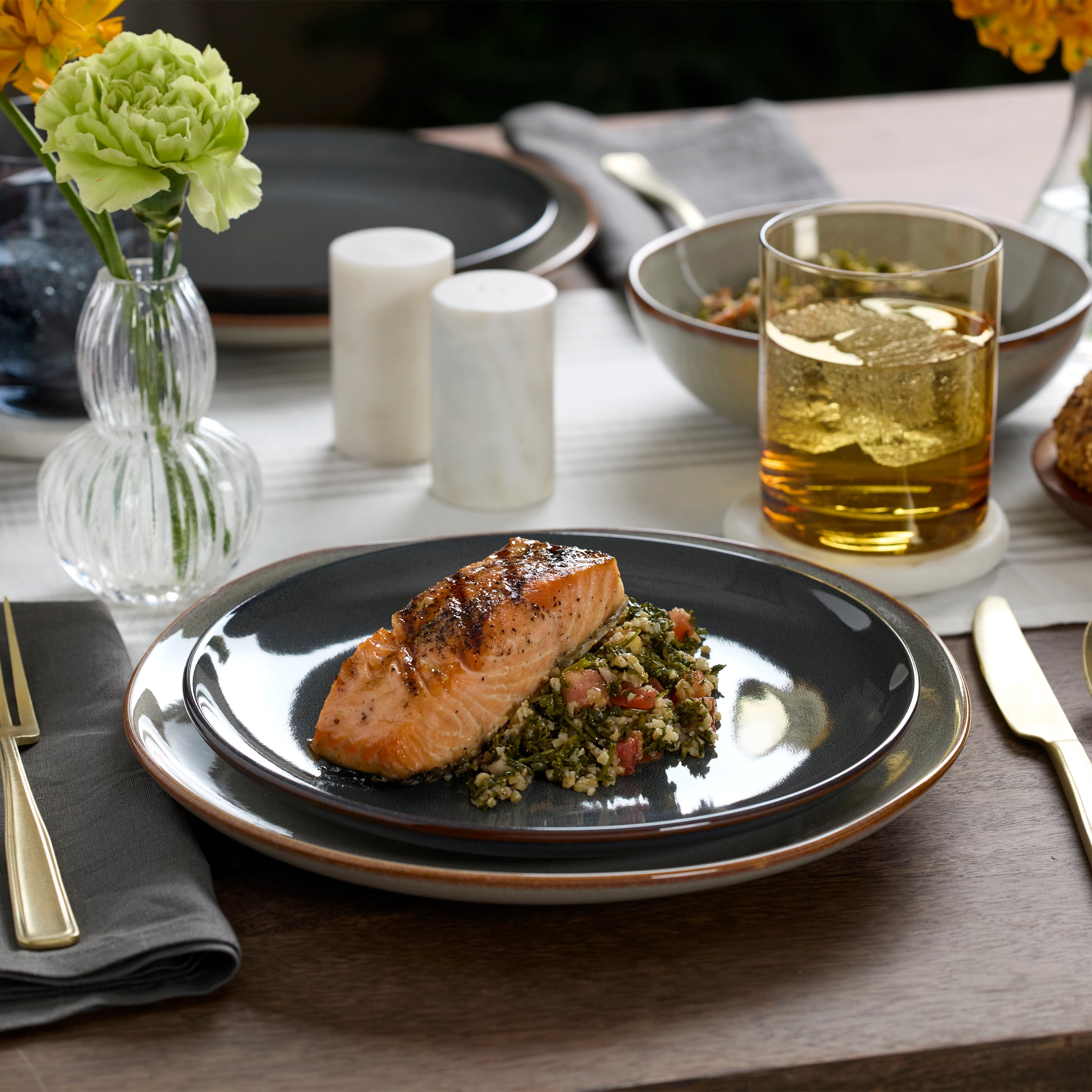 Organic Shades Gray 18-Piece Dinnerware Set – Lenox Corporation