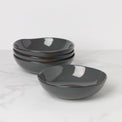 Organic Shades Gray Pasta Bowls, Set of 4
