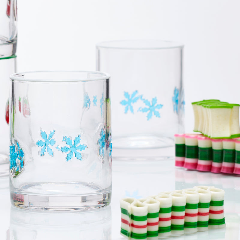 24 Seven Seasonal Snowflake-Embossed Tumblers, Set of 2