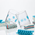 24 Seven Seasonal Snowflake-Embossed Tumblers, Set of 2