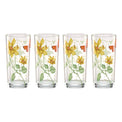 Butterfly Meadow Decal Highball, Set of 4