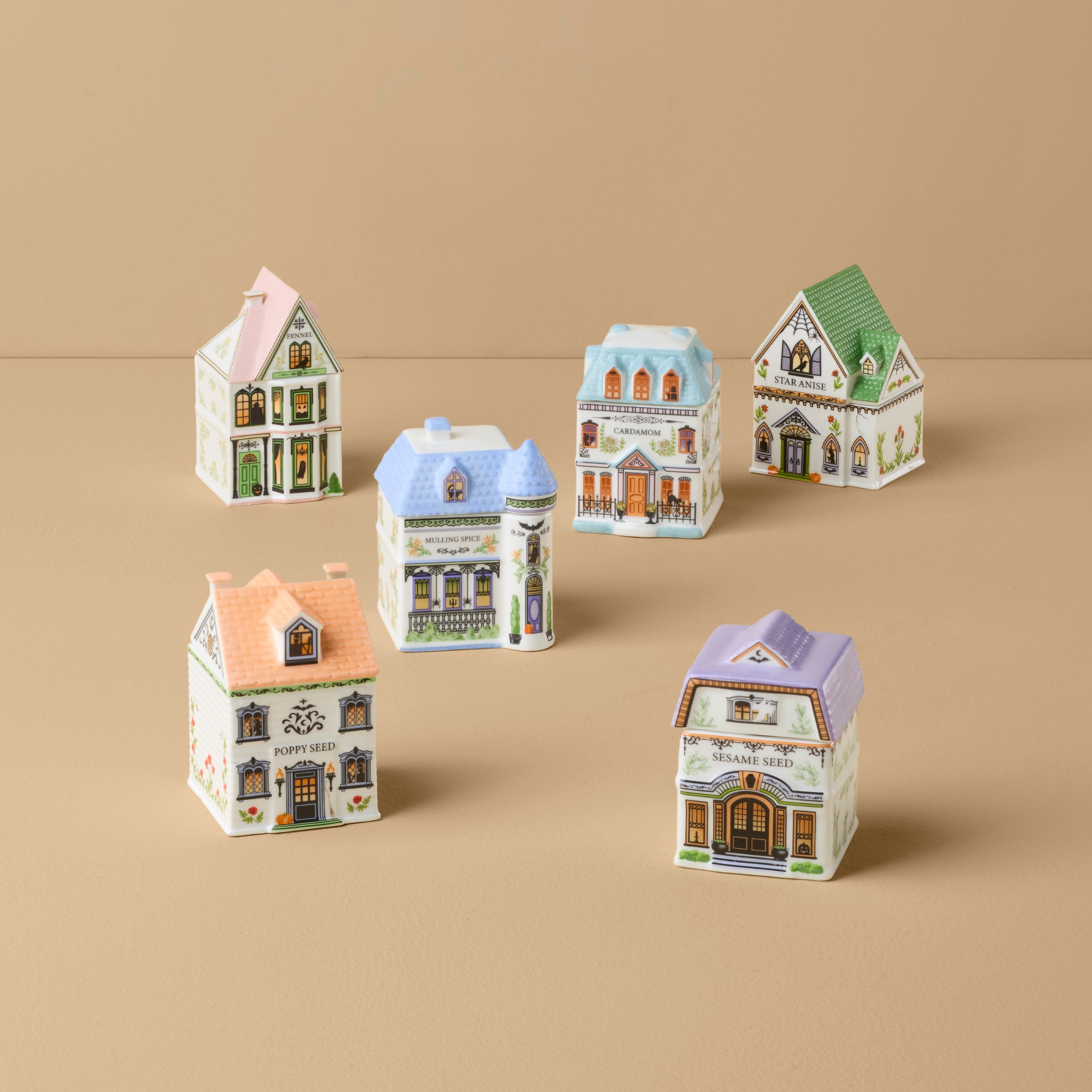 Lenox Spice Village 6-Piece Halloween Set – Lenox Corporation