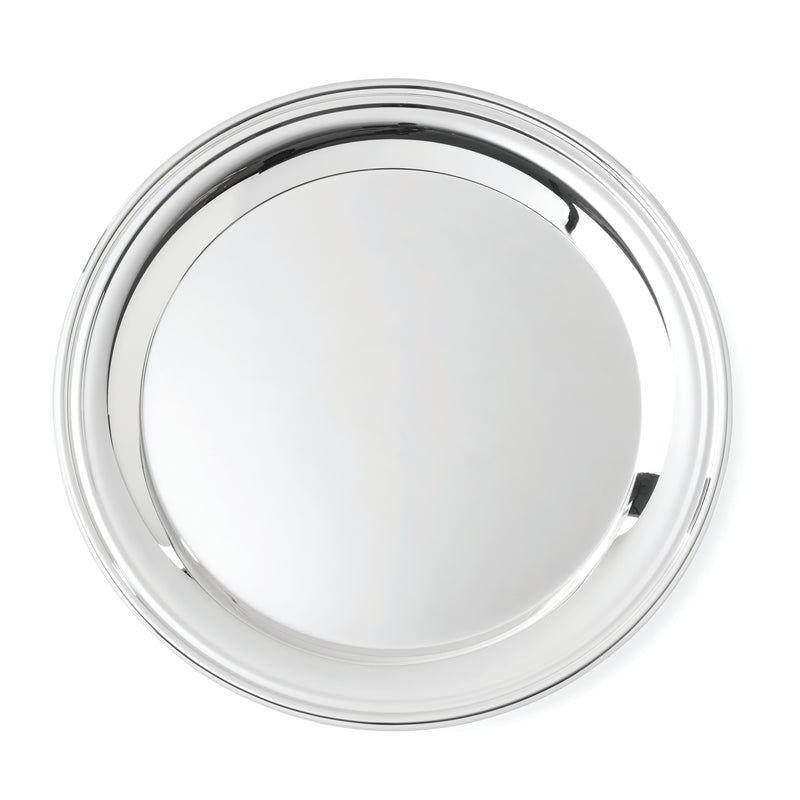 Derby Silverplate Round Tray