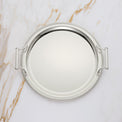 Round Silverplate Tray With Handles