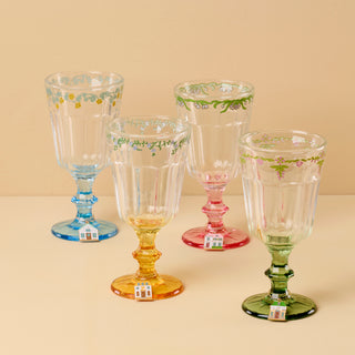 Lenox Spice Village Wine Glass with Charm, Set of 4
