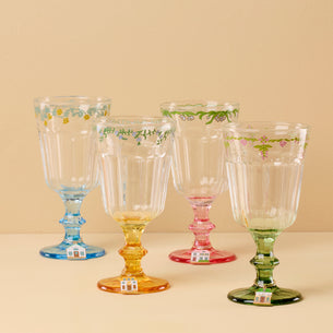 Lenox Spice Village Wine Glass with Charm, Set of 4
