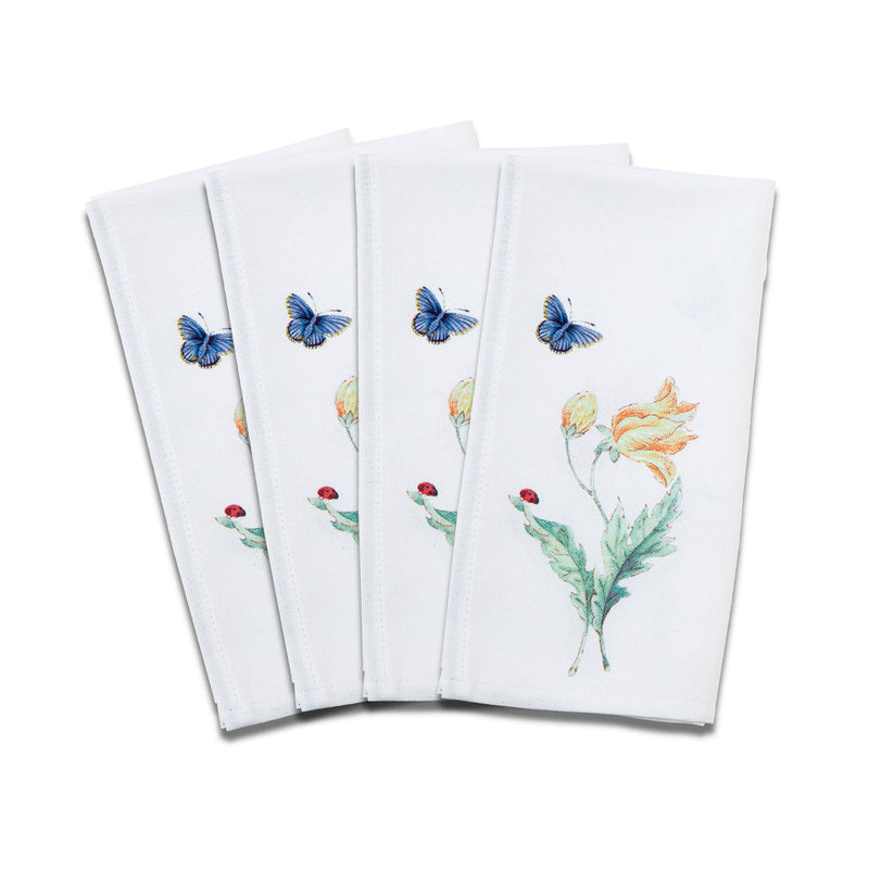 DTOC Lenox Butterfly Meadow Garden Napkins, Set of 4