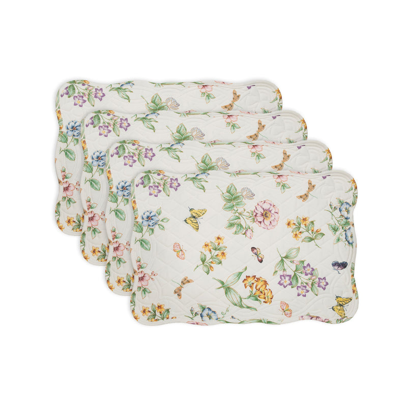 Butterfly Meadow Quilted Placemats, Set of 4
