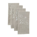 DTOC Lenox French Perle Linen Embroidered Napkins, Set of 4