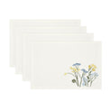 DTOC Lenox Wildflowers Border Placemats, Set of 4, 13x19