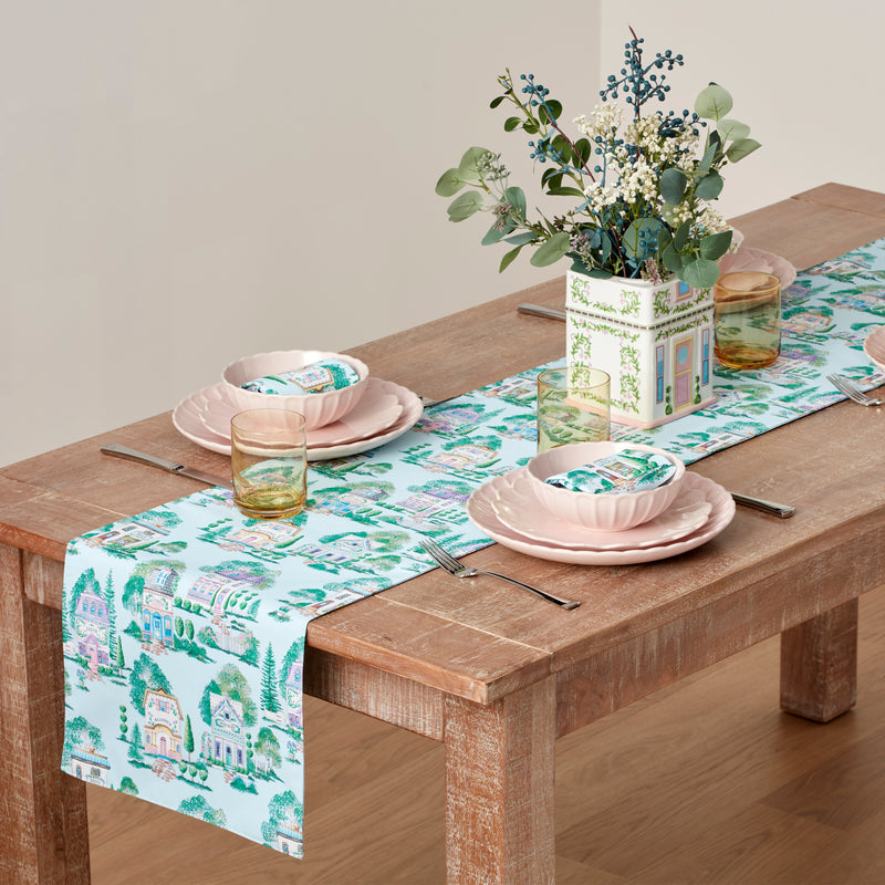 DTOC Lenox Spice Village Allover Runner, 14x70