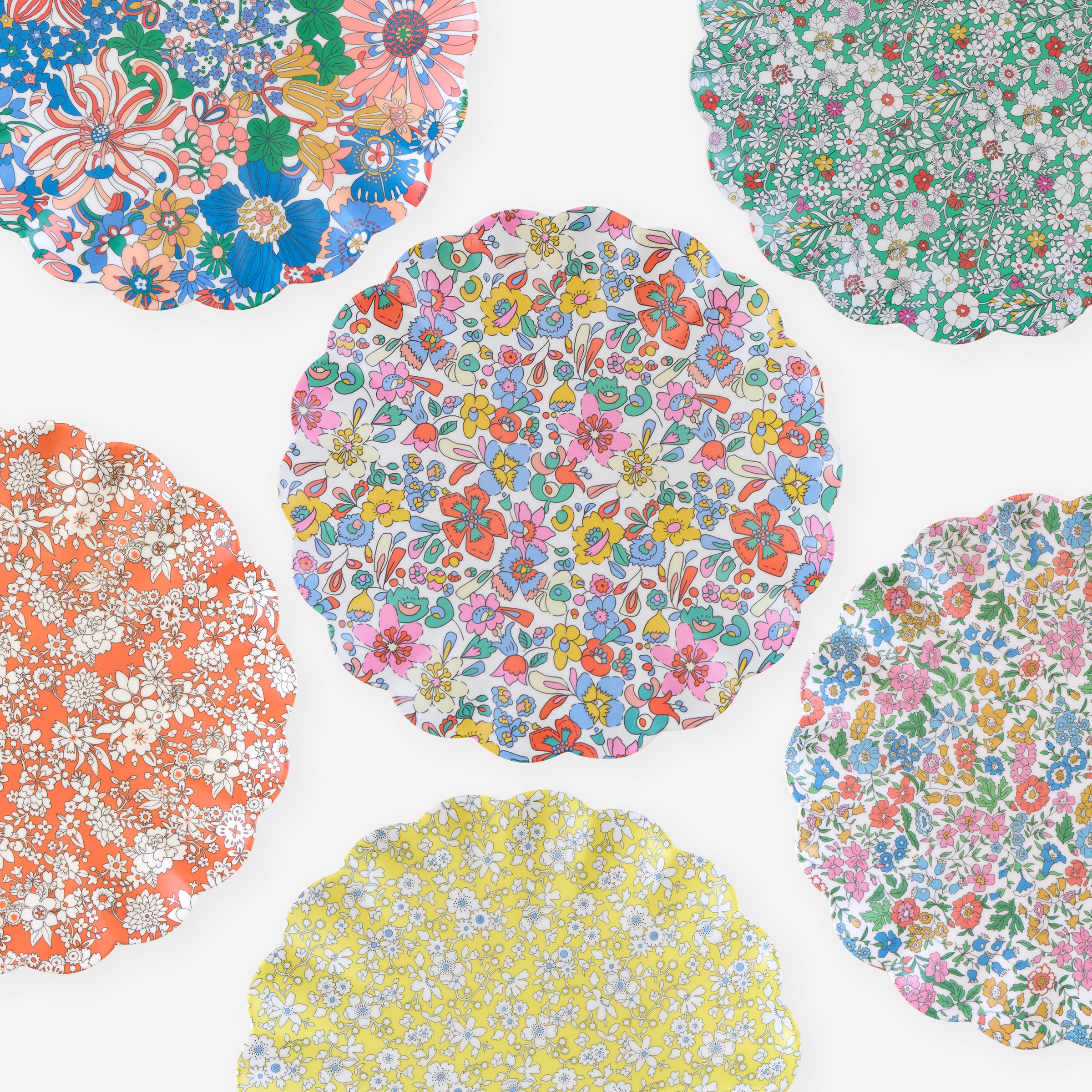 Meri Meri x Liberty Garden Party Large Plates, Set of 6 – Lenox