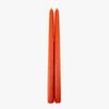 Dripless Vermillion 12" Taper Candles, Set of 2