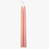 Dripless Blush 12" Taper Candles, Set of 2