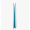 Dripless Robins Egg 12" Taper Candles, Set of 2