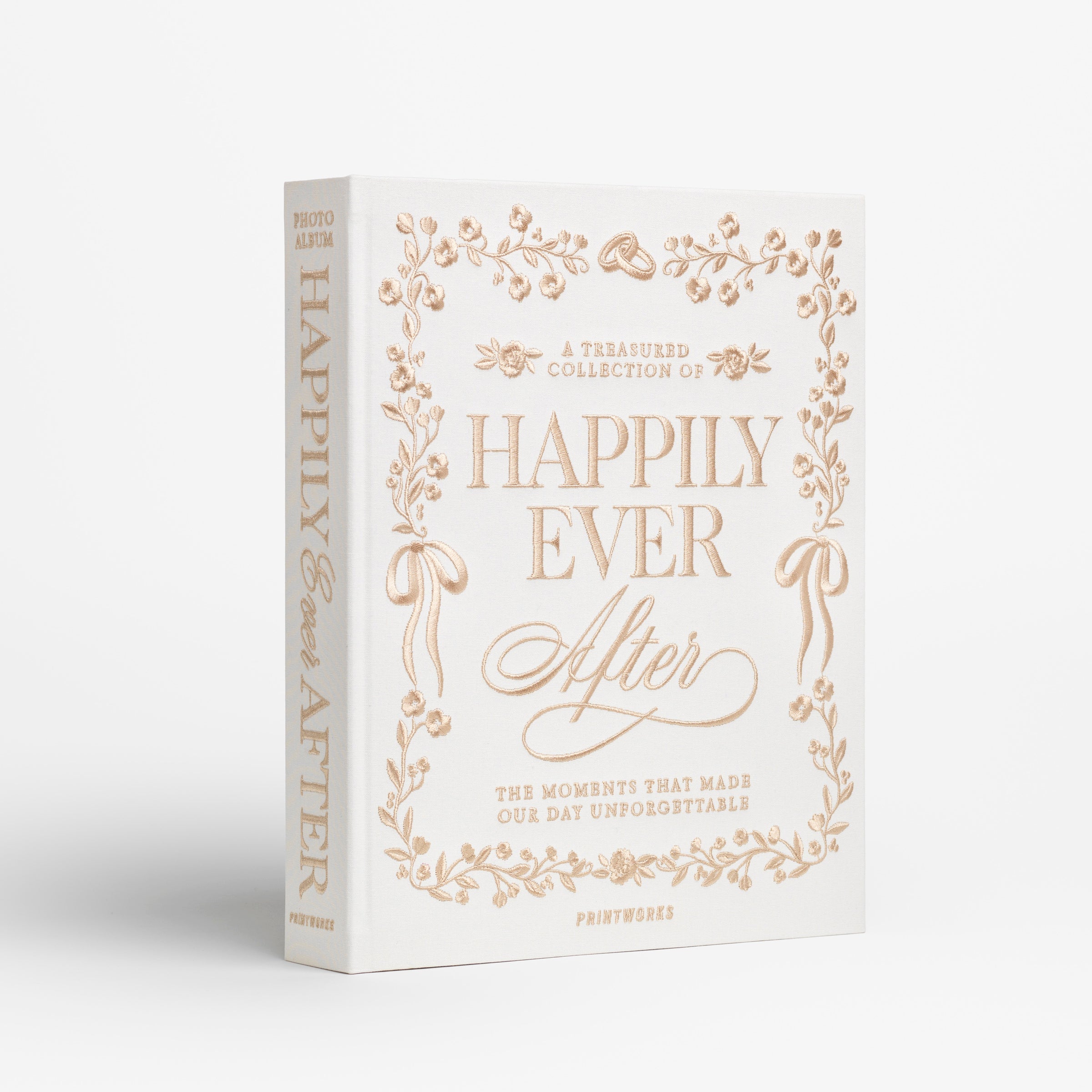 Happily Ever After Embroidered Wedding Photo Album