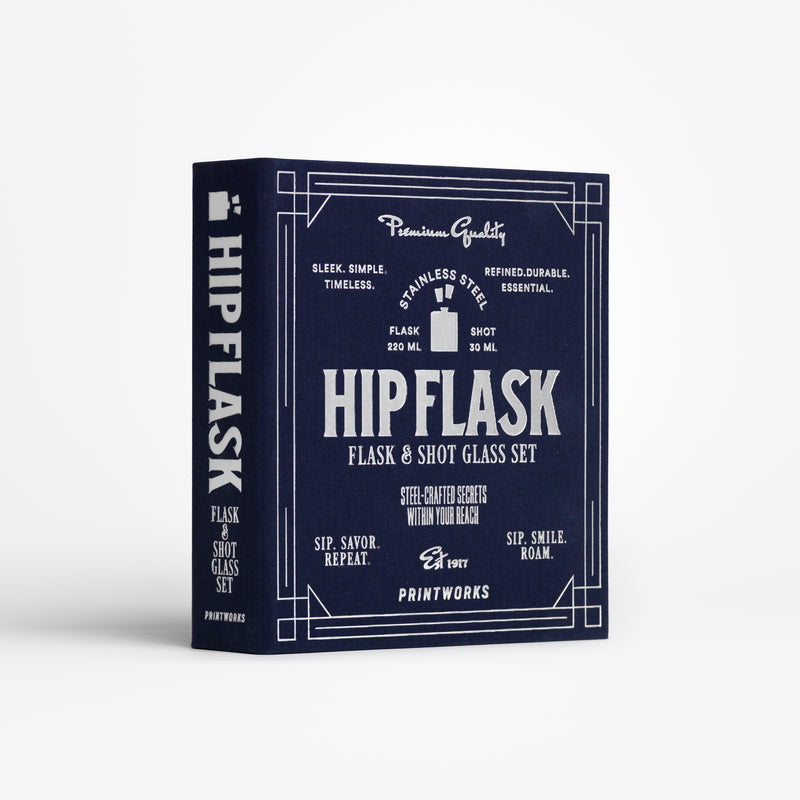 DTOC The Essentials - Hip Flask, Dark Blue