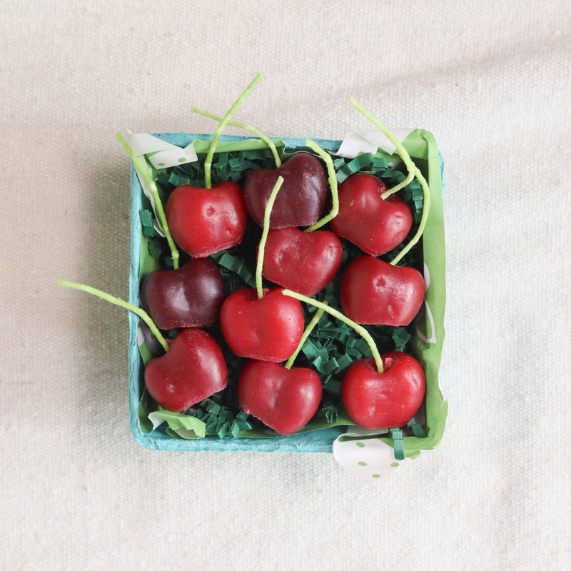 Dark Red Cherry Birthday Candles