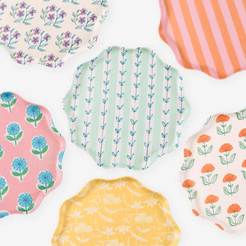 DTOC Flora Reusable Small Plates S/6