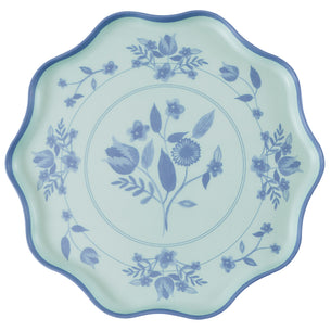 Vintage Botanical Reusable Large Plates, Set of 4