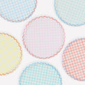 DTOC Gingham Reusable Large Plates S/6