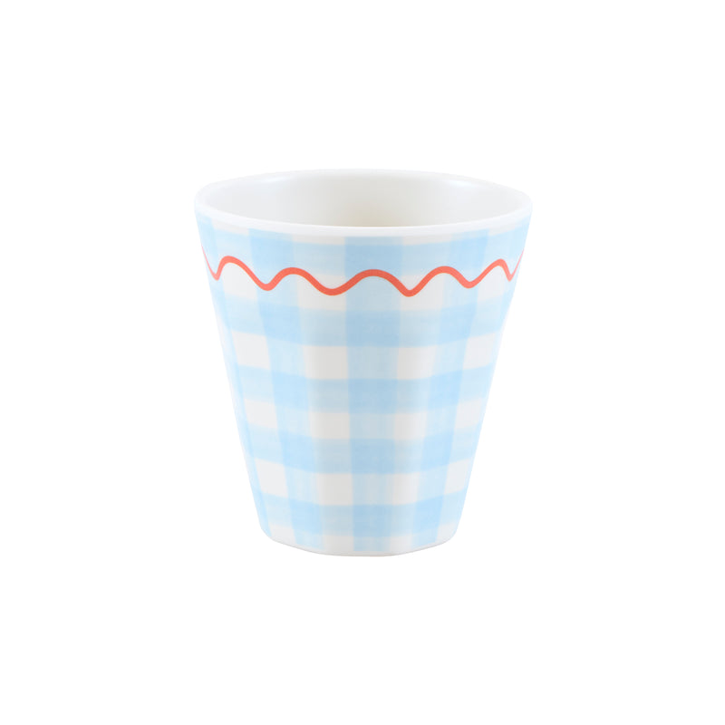 DTOC Gingham Reusable Cups S/6